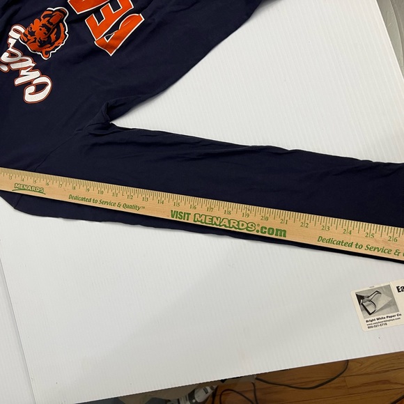 Chicago Bears NFL team Apparel women’s long sleeves Tee Sz L Navy Blue - Picture 5 of 9